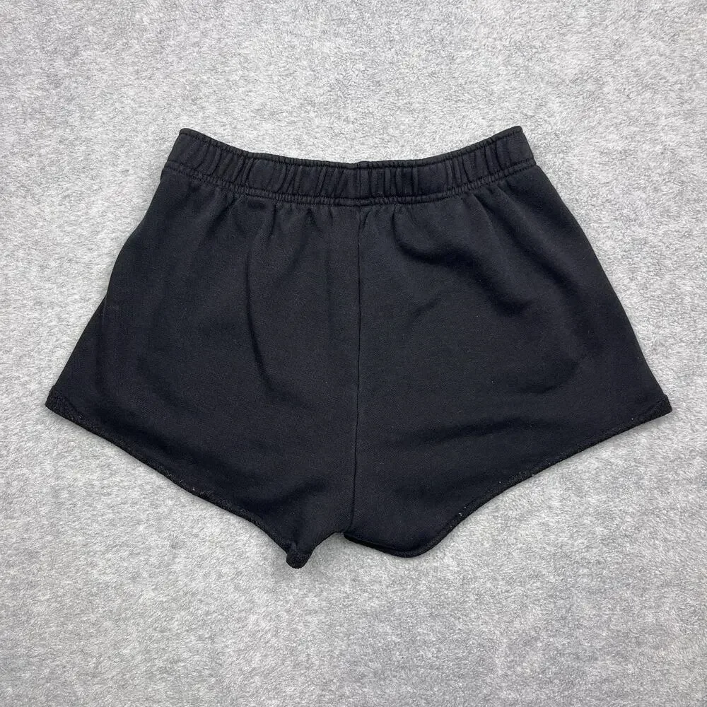 Pacsun Coke Women's Small Sweat Shorts Black Cuffed Pockets